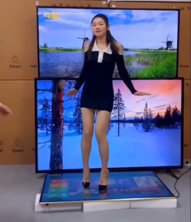 Girl Crush Test TV Display High Heels 👠 Dance on TV 😍