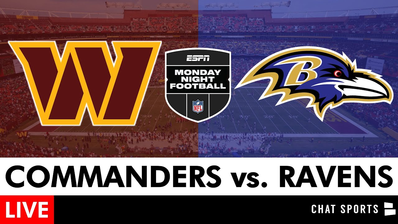 Commanders vs. Ravens Live Streaming Scoreboard + Free PlayByPlay