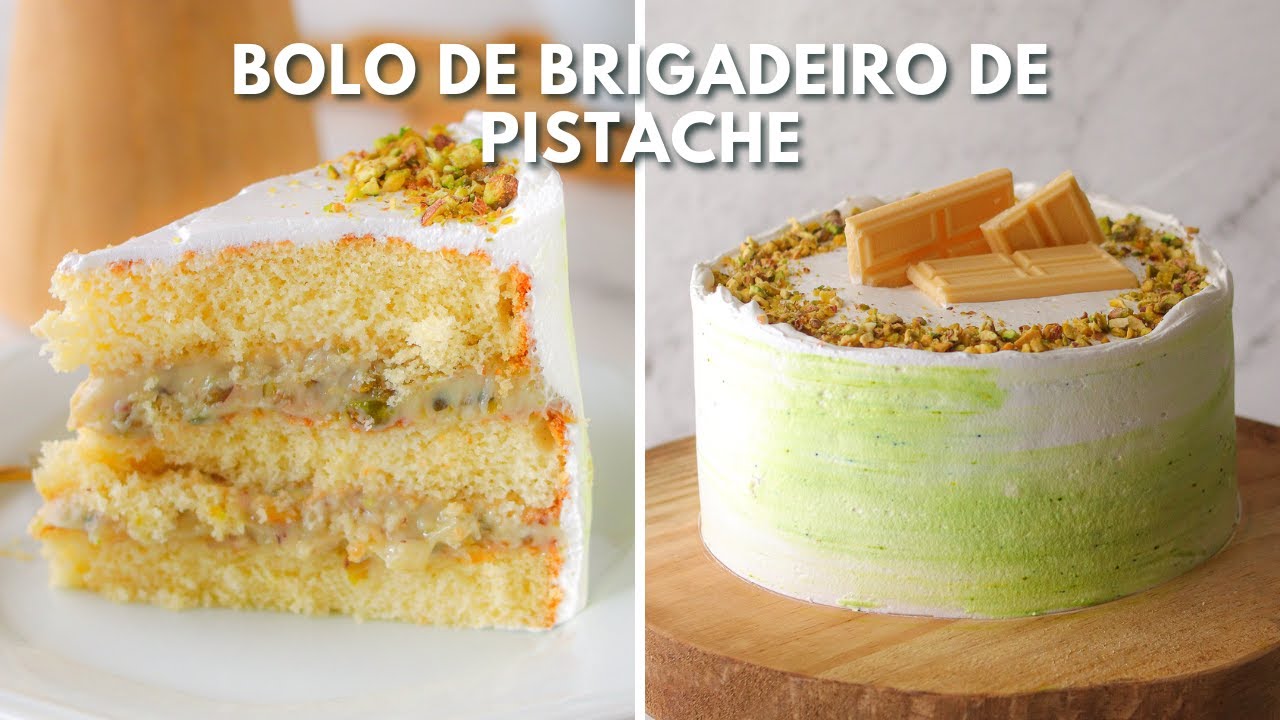 BOLO DE BRIGADEIRO DE PISTACHE CREMOSO E MOLHADINHO | Day Flaubert