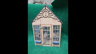 1:12 Greenhouse (Laser Kit) Part 2 of 4 @DollhouseTutorials