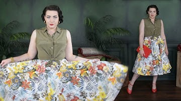 Making A Circle Skirt // How To Pattern And Sew A Full Circle Skirt