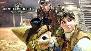 MONSTER HUNTER WORLD - Conferindo a Versão de PC Desse Jogo Charmoso! Gameplay tá Show!