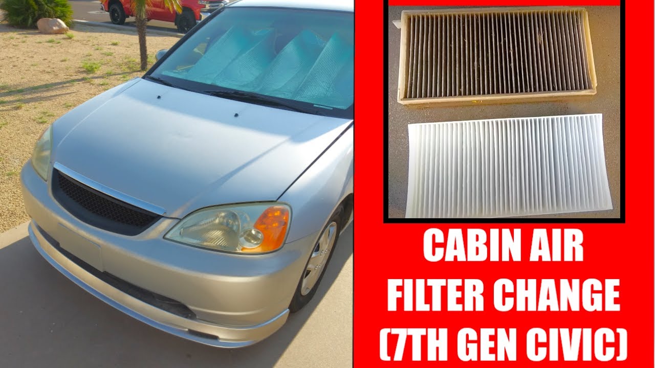 CABIN AIR FILTER CHANGE! (7th Gen 2002 Honda Civic ES1) YouTube