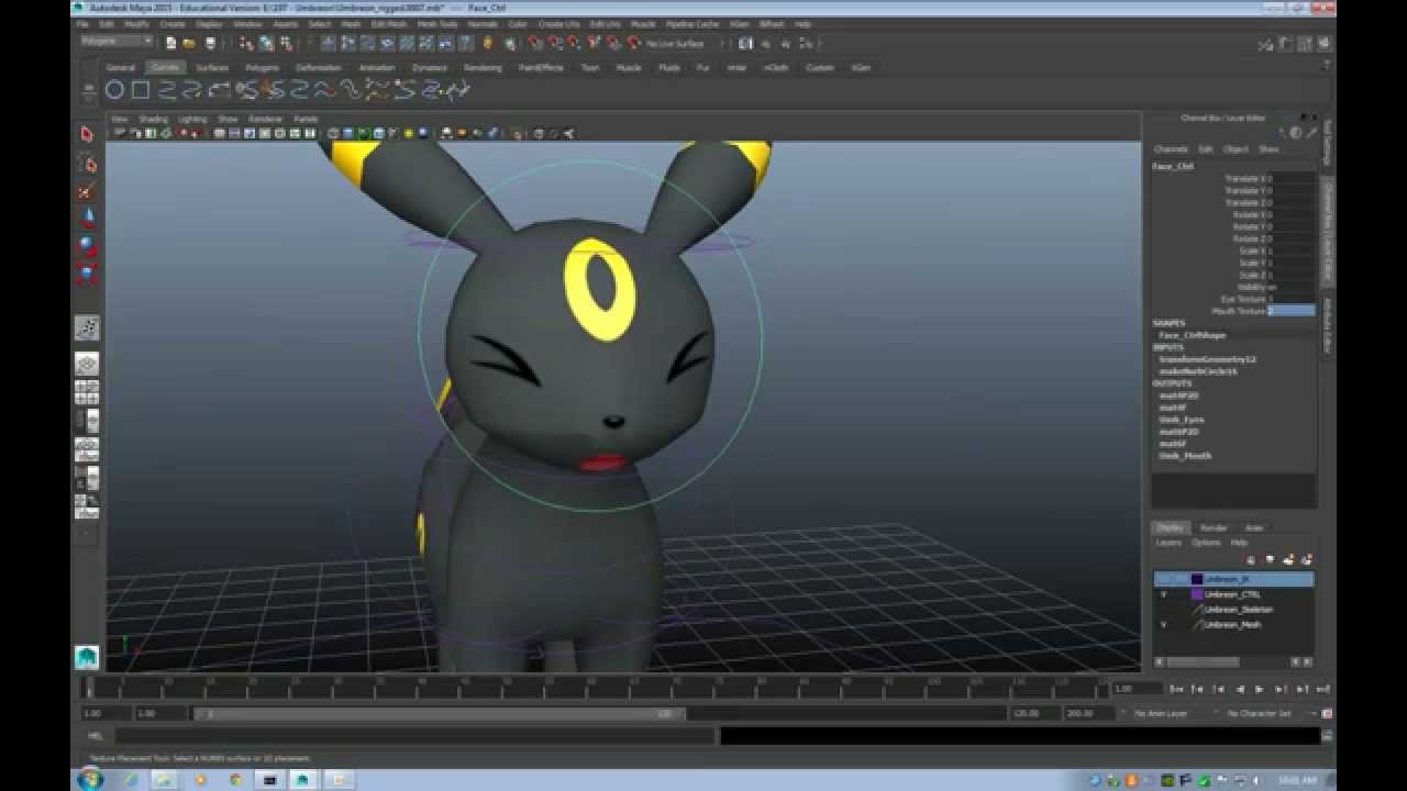 Animating 2D Eyes From A Texture In Maya - Youtube