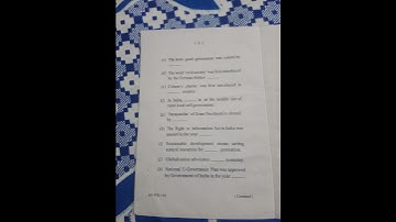 +3 Political science GE- 2 questions paper 2022  //Berhampur University//