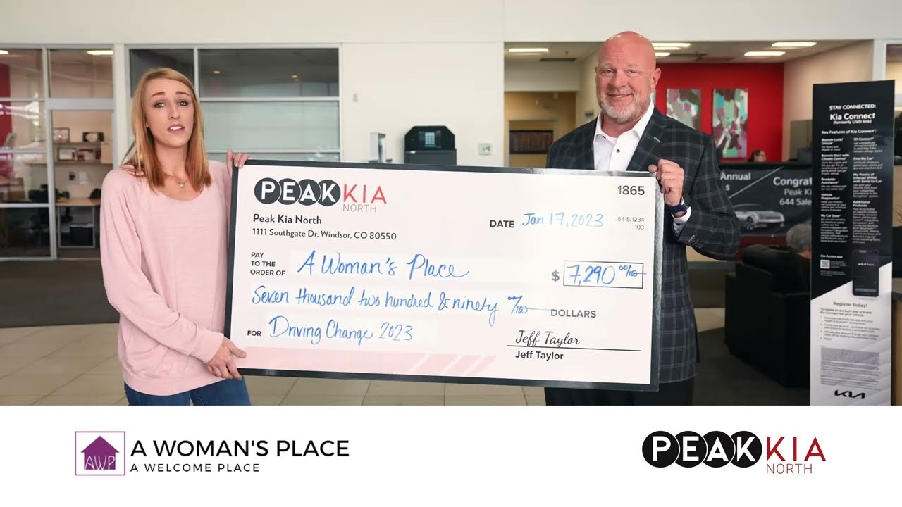 Peak Kia North Raises $7,290 for A Woman's Place