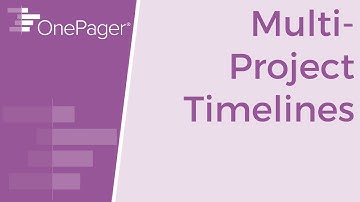 Multi-Project Timelines and Gantt Charts in OnePager Pro