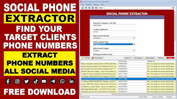 🔴Social Phone Extractor  Latest Version Free - Extract Millions Phone Numbers From All Social Media