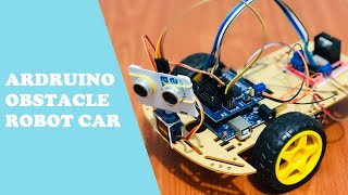 Arduino Robot Car | Obstacle Avoiding Robot Car 2WD with Ultrasonic sensor and L298N Module