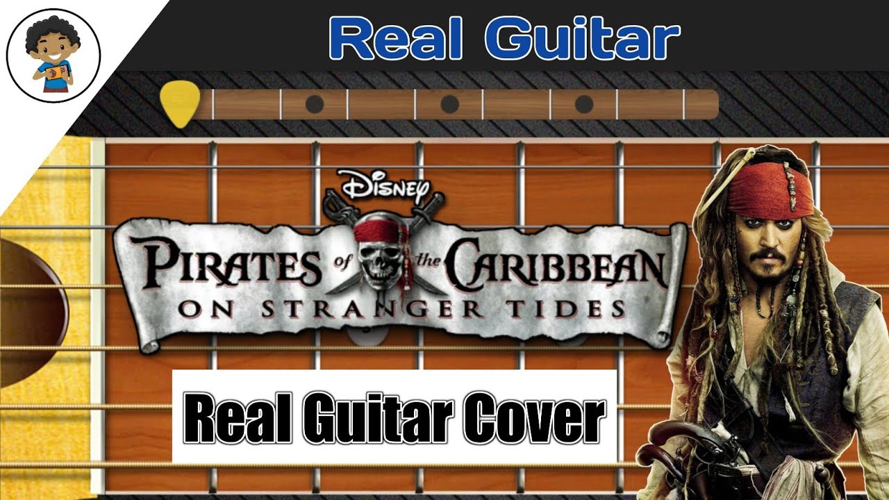 Pairate of The Caribbean Theme | Real Guitar App Cover - By Mobile Guitarist.