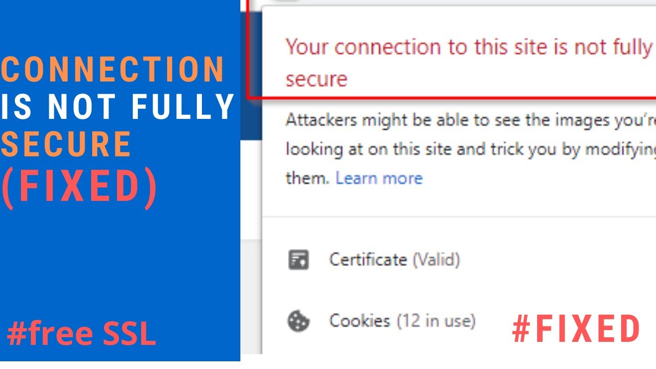 Fix Your Connection to This Site is not Fully Secure 100% | SSL is not fully secure (WordPress)
