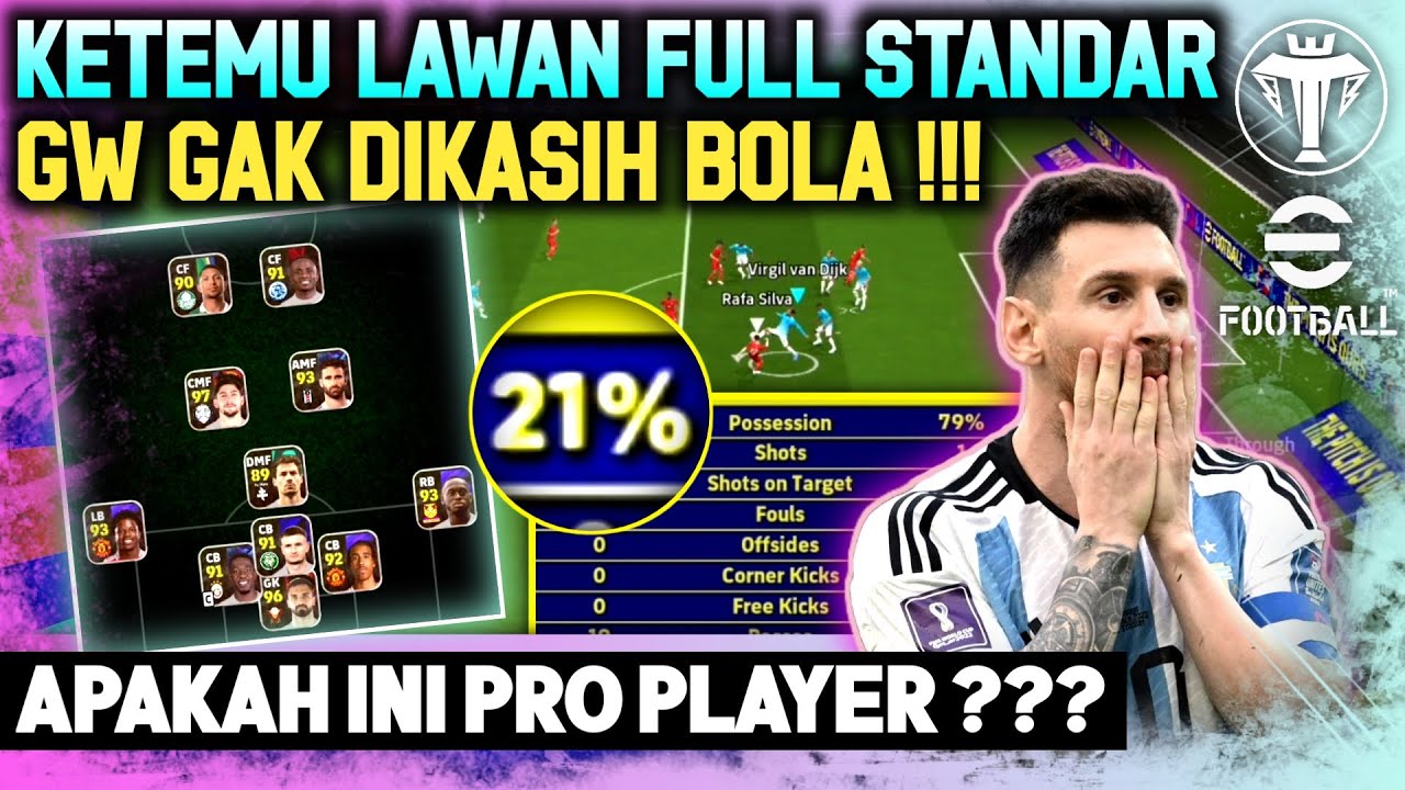 GILAAA GW GAK DIKASIH BOLA !!! PRO PLAYER SKUAD STANDAR?? GAMEPLAY LIGA DIVISI eFootball 2025 Mobile