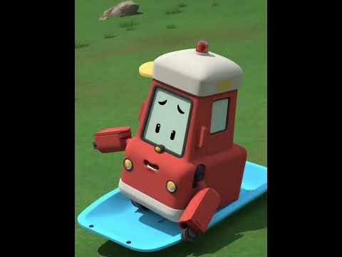 Sledding #robocarpoli #shorts