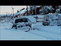 An idiot driving in the snow