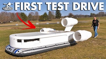 First Test Drive Of Our Hovercraft