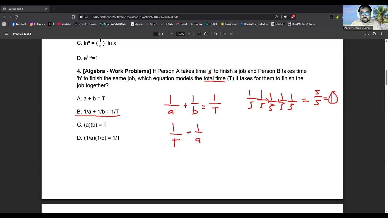 Practice Test 4 Video Lesson