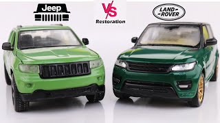 Jeep vs Range Rover | Restoration Jeep Laredo vs Range Rover Sport Abandoned | Model Cars