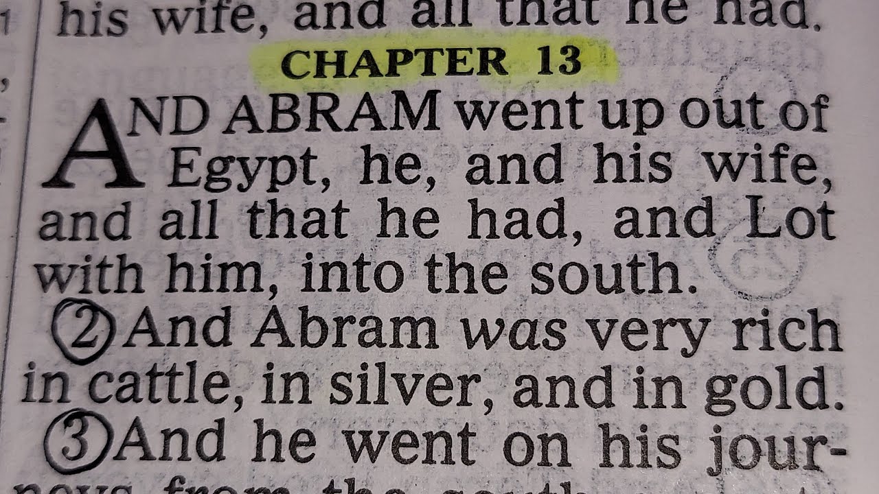 GENESIS Chapter 13. // THE OLD TESTAMENT // 📖 HOLY BIBLE KJV KING JAMES ...
