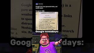 Google in 1999 vs Google now 😔 @ligma