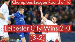 Leicester city vs sevilla 2-0 reaction round of 16 champions league ||
juventus beats porto