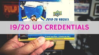 19/20 Upper Deck Credentials Hockey Box Break + Review