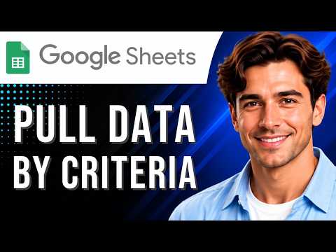 Google Sheets: How to Pull Data From Another Sheet by Criteria (Data Tutorial for Beginners)