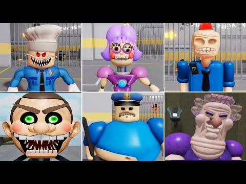 What if I Become EVERYONE? All Barry Prison MORPHS Roblox MR Funny Dummy , Grumpy Gran, Siren