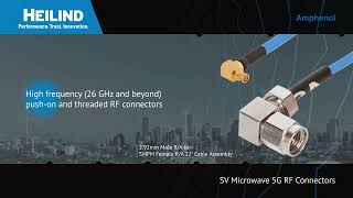 Amphenol SV Microwave 5G RF Connectors | Heilind Electronics