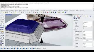 ✨ Stunning Silver Ring 3D Model Creation | Purple Gemstone Design✨