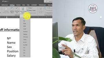 #ការប្រើប្រាស់ Mailings / Mail Merge