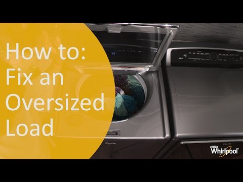 How to Fix an Oversized Load in Your Washing Machine | Whirlpool Self Help Videos