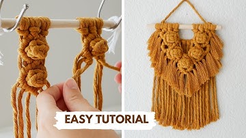 Mini Macrame Wall Hanging Tutorial
