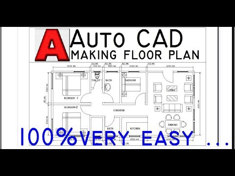 Making a Floor Plan in AutoCAD - YouTube