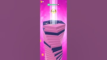 Drop Stack Ball Game Level 203 - short video - More Gaming