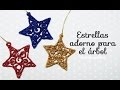 DIY : ADORNOS de ESTRELLAS para el ÁRBOL DE NAVIDAD * FÁCIL  Económico *  - Brotes de Creatividad