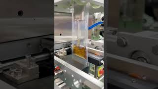 #Edible oil liquid packing macihine#soy sauce four side sealing filling machine# vinegar sachet