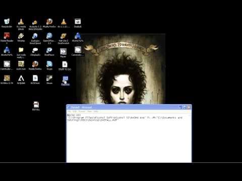 Create a batch file that will mount an image on Alcohol 52%