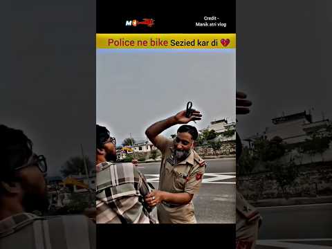 @ManikAtri POLICE 🚨 vs BIKER 🥵 |BIKED SIZED 😮#police #shorts #bike #rider #vlog #youtubeshorts #ktm