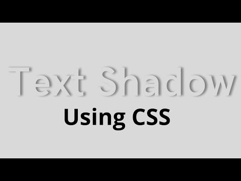 Add Shadow to Text Using CSS | Text Shadow Property | CSS Tutorial