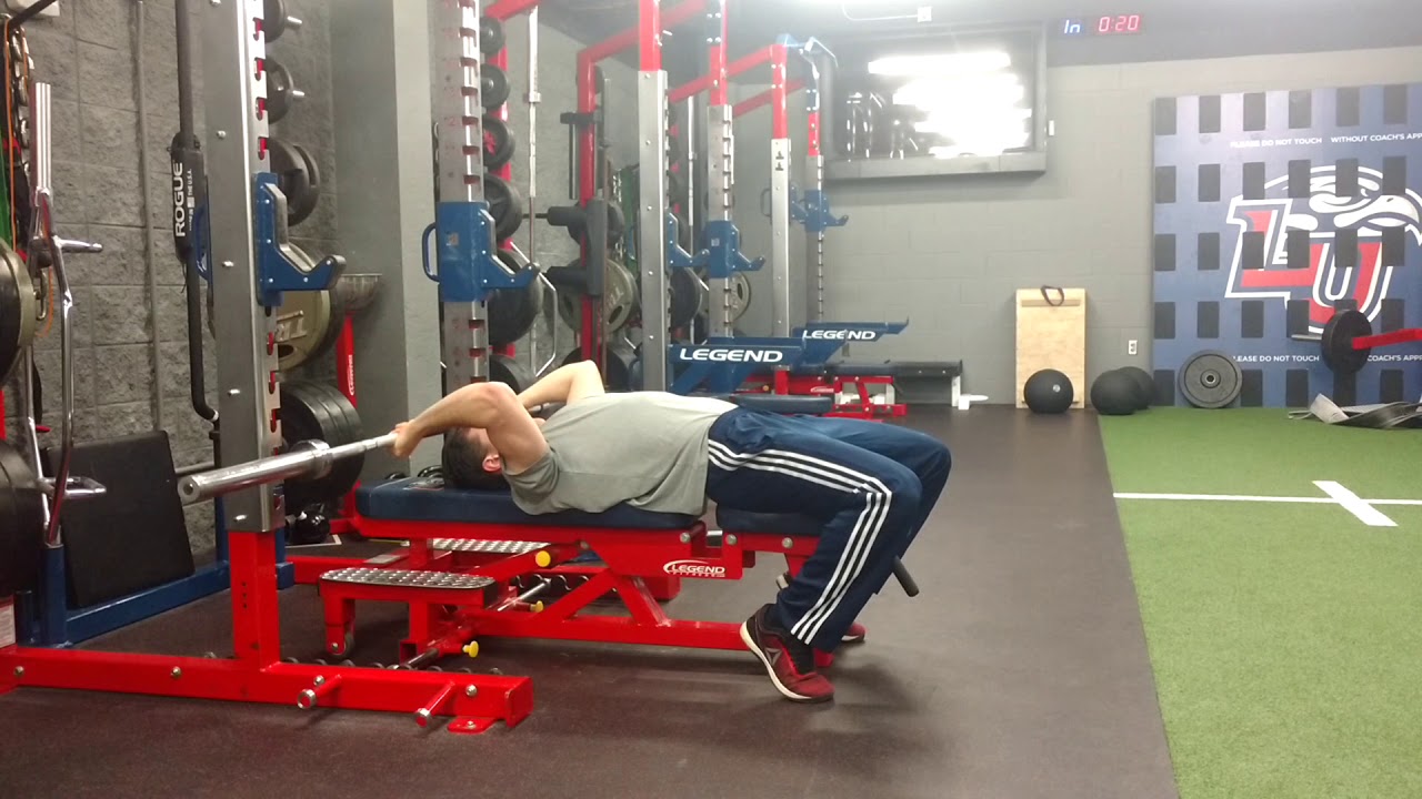 Oscillating Isometric Barbell Tricep Extensions YouTube