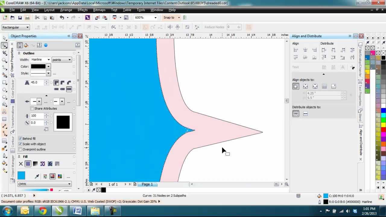 contour issue in Corel Draw