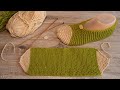 Вязаные следки за час спицами ⌚ Easy Knitted Slippers per hour ⌚ örme terlik