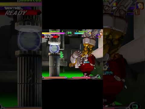 MvC2: Tron vs Sentinel - Corner Throw Battle (3 Throws + 1 Tech) to LR [Romneto vs Maddroo] 11.11.25