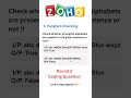 Zoho Round 2 Coding Question | Pangram Checker 💻🔥 | Interview Prep Short  #coding #coding #zoho
