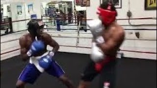 (PROOF) Shakur Stevenson getting TOUCHED UP Sparring O'shaquie Foster 1st time Says Kur