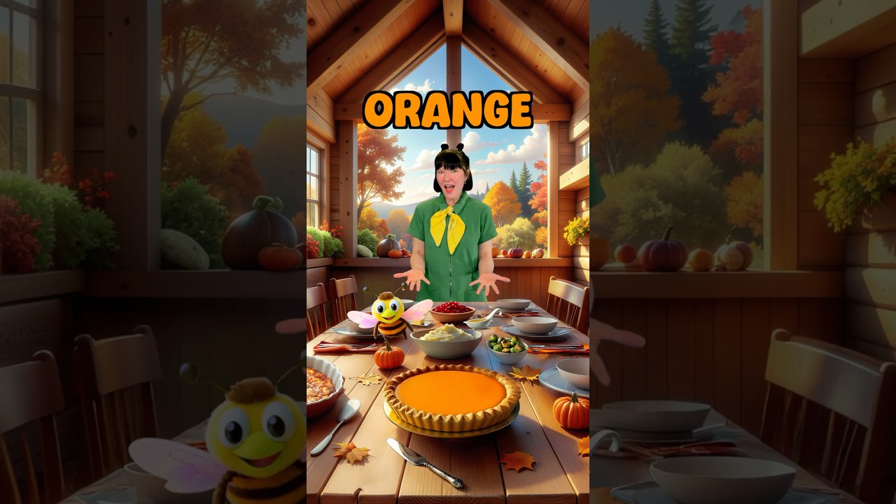 Какого цвета тыквенный пирог? 🥧 | Обучение ко Дню благодарения для малышей | Детский знак
