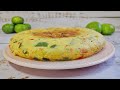 Esta TORTILLA es PERFECTA | Tortilla de cebolla, huevo y zapallitos verdes (Calabacín / Zucchini)