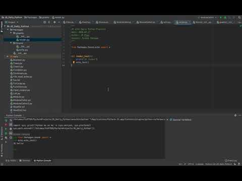 JD with Daily Python Practice ( Python Package Test, relative )