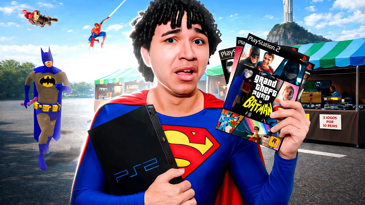 Joguei TODOS os "PIORES" GTA de SUPER-HERÓIS no PS2