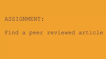OLD VIDEO: Link in description for the new video! How to find peer reviewed Education articles